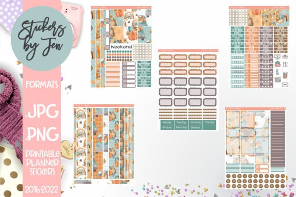 Download Autumn Printable Planner Sticker Kit - Autumn Collection
