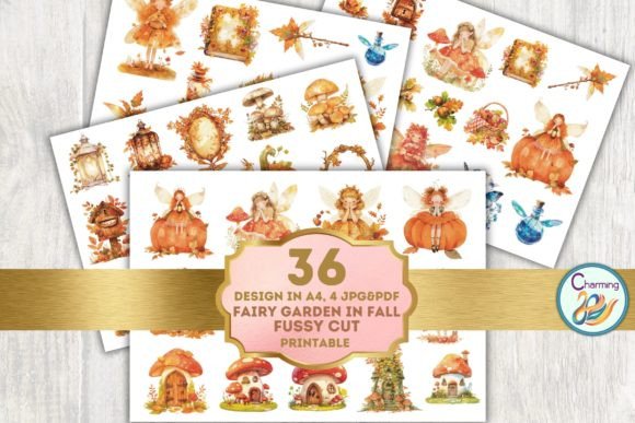 Download Fussy Cut: Fairy Garden in Autumn - Autumn Collection