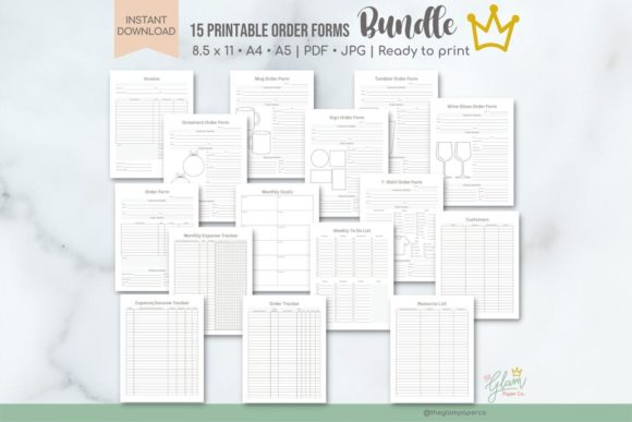 Download Crafters Business Bundle, Order Forms - Order form Collection