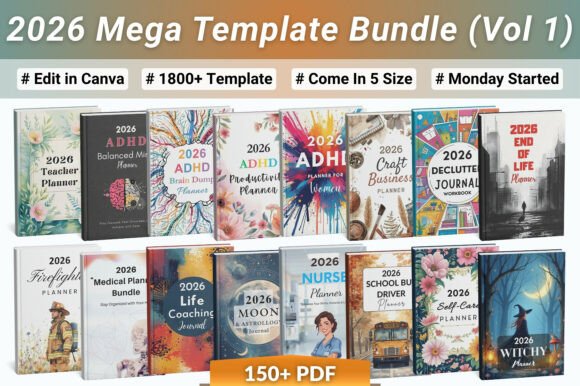 Download 2026 Mega Template Bundle (Vol 1) - Premium Bundle