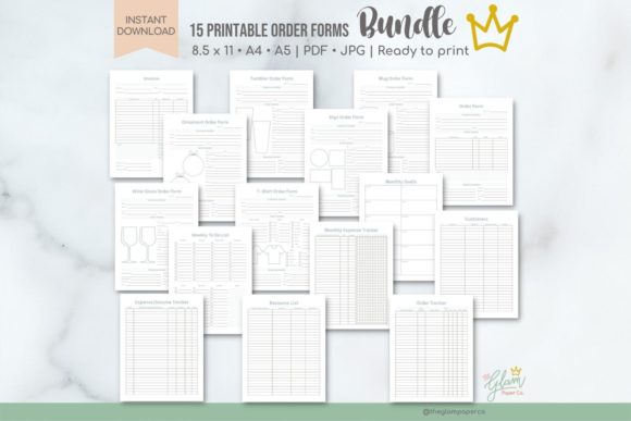 Download Crafters Business Bundle, Order Forms - Order form Collection