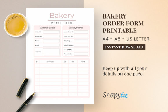 Download Bakery Order Forms - Order form Collection