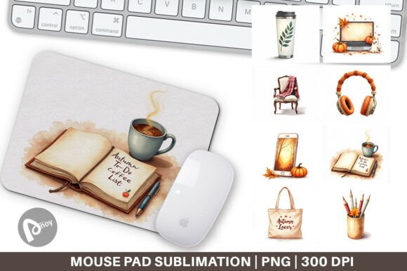 Download Mouse Pad Cozy Autumn Home Office - Autumn Collection