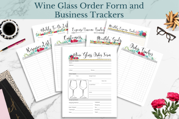 Download Wine Glass Order Form &amp; Business Tracker - Order form Collection