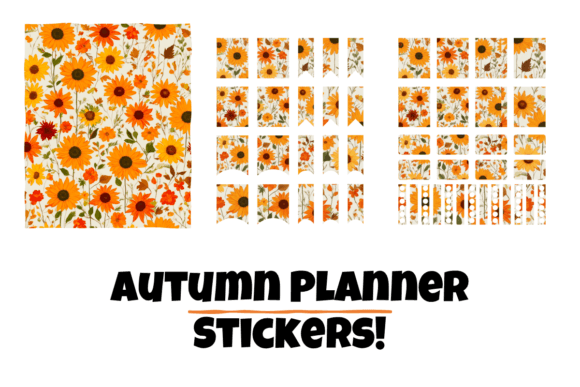 Download Autumn Flower Planner Journal Stickers - Autumn Collection