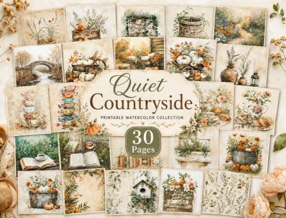 Download Rustic Autumn Journal Paper Bundle - Autumn Collection