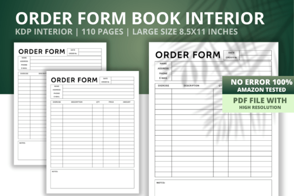 Download Order Forms Log Book Interior - Order form Collection