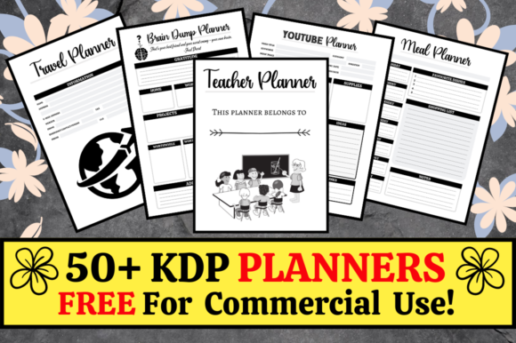Download 50+ KDP Planners Bundle Pack Interiors - Premium Resources