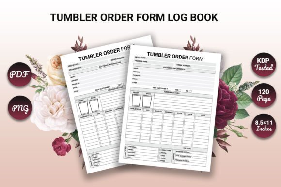 Download Tumbler Order Form - Craft Business Form - Order form Collection