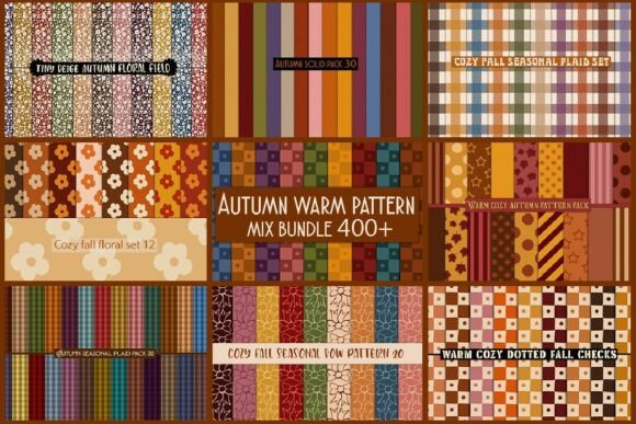 Download Autumn Warm Pattern Mix Bundle - Autumn Collection