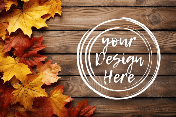 Download Autumnal Dark Brown Wooden Mockup - Autumn Collection