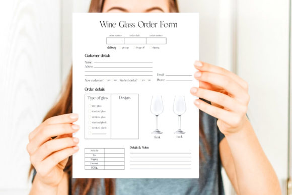 Download Wine Glass Order Form Template - Order form Collection