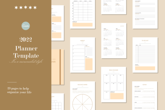Download 2022 Planner Canva Template - Premium Resources