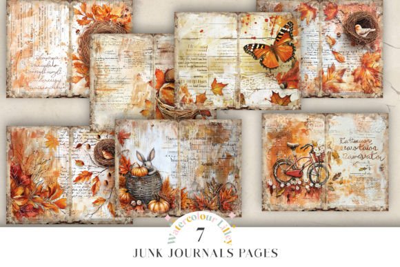 Download Autumn Junk Journal Pages - Autumn Collection