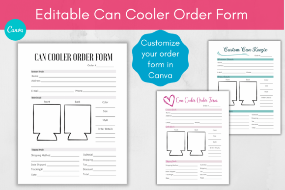 Download Can Cooler Can Koozie Order Form - Order form Collection