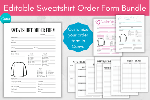 Download Editable Sweatshirt Order Form Templates - Order form Collection