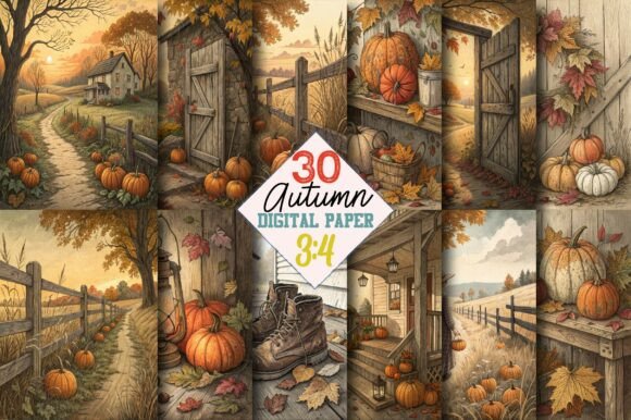 Download Autumn Junk Journal Page - Autumn Collection