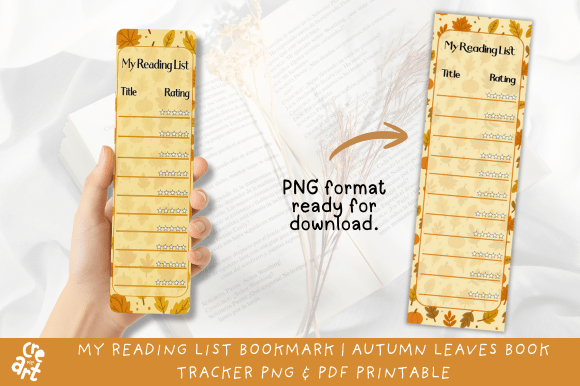 Download Autumn Leaves Book Tracker Printable - Autumn Collection