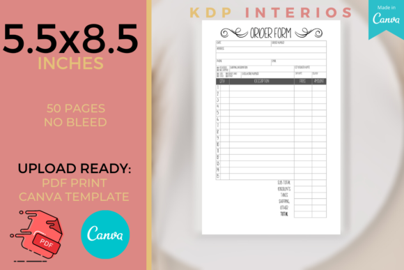 Download Small Business Order Form KDP Interior - Order form Collection
