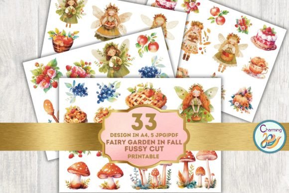 Download Fussy Cut: Fairy Garden in Autumn - Autumn Collection